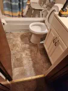 Bathroom Floor Replacement in Dayton