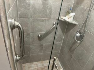 Shower Safety Bar Installation in Centerville — bathroom safety
