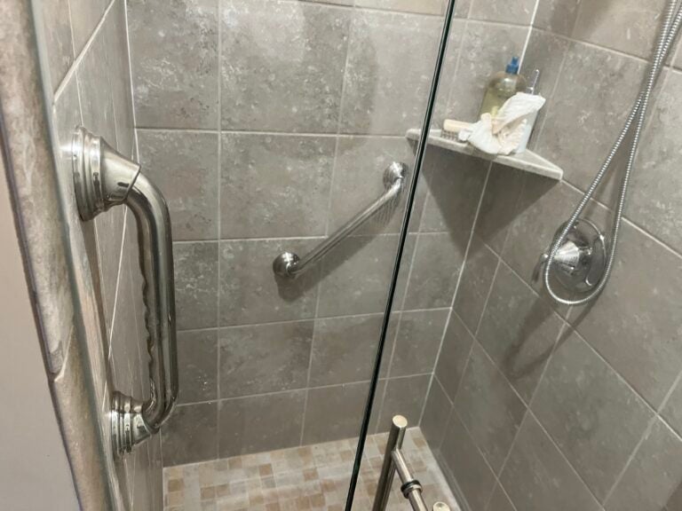 Shower Safety Bar Installation in Centerville — bathroom safety
