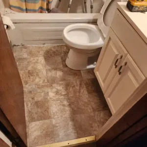 Bathroom Floor Replacement in Dayton
