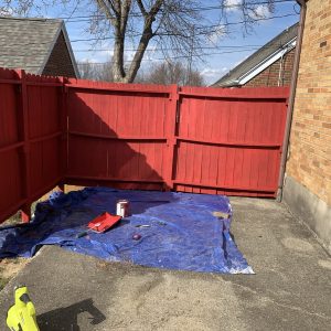 Privacy Fence Painting in Dayton